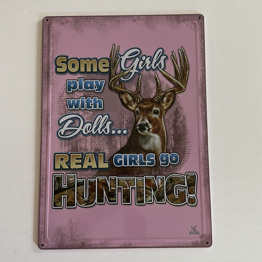 BUCK WEAR || Metal Hunting Sign - 11.9” W x 16.5” H